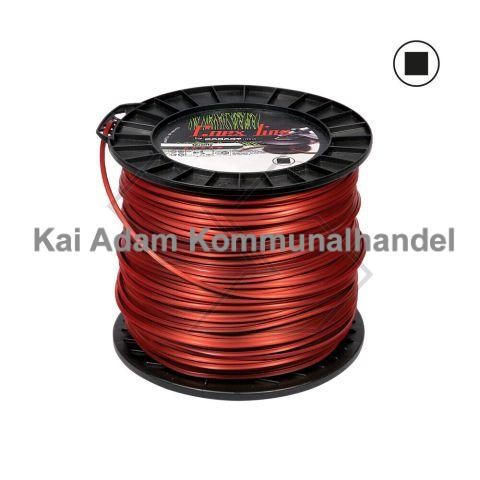 03-11-02-001-D Faden vierkant Ø 3,0mm, doppelter Spezial Nylon Aufbau