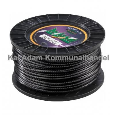 03-11-02-003-A Faden mit spezial Sägezahnprofil Ø 3,0mm, Nylon schwarz